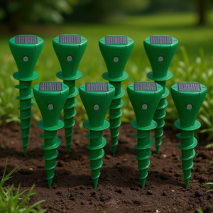 Solar Powered Mole Repellent 8Pcs Waterproof Outdoor <b>Pest</b> <b>Control</b> Animal Repellers for Moles Gophers Groundhogs Voles Lawn - Product Image 2