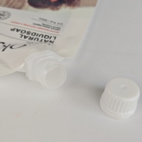 Vente en gros de sac d'emballage en plastique composite rechargeable pour détergent personnalisé de 300ml, pochette à bec verseur pour détergent à lessive liquide