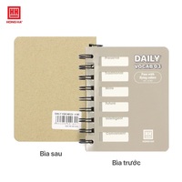 Hong Ha Hardcover-Notizbuch im Tagesvokabular-Stil 03, Spiralbindung, Notizblock-Typ, Vietnam-Herkunft, 120 Bücher pro Karton, Papier, Digital