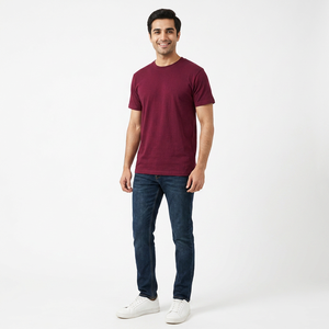 Camisetas Personalizadas 100% Algodón, Cómodas y Transpirables, Cuello Redondo, Manga Corta, para Hombre y Mujer, en Colores Surtidos, Tejido de Punto - Product Image 1