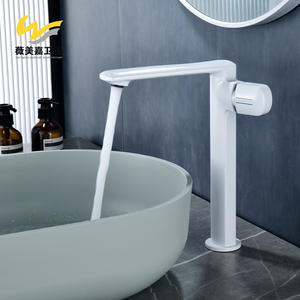 Robinet de lavabo monocommande en cuivre chromé avec réglage de la température eau chaude/froide, cartouche céramique et siège de valve 35 mm - Product Image 3