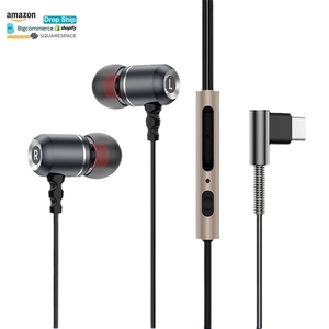 Logo personnalisé de haute qualité intra-auriculaire OEM Iem câble écouteur <span class=keywords><strong>casque</strong></span> <span class=keywords><strong>audiophile</strong></span> avec micro type C écouteur filaire - Product Image 1