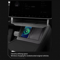 Plateau de rangement inférieur pour écran pour Tesla New Model Y Juniper 2025, boîte de rangement cachée pour console centrale, accessoires intérieurs de voiture