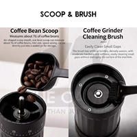Kit de préparation de café pour infusion manuelle avec moulin électrique, balance numérique, mousseur à lait, bouilloire à bec de cygne 600 ml, filtre en verre et serveur – Coffret cadeau