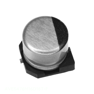 ตัวเก็บประจุแบบติดบนพื้นผิว SMD ยี่ห้อ Manufacturer Channel รุ่น 47 uF AVES476M16D16T-F  ชนิด CAP ALUM ความจุ 47UF 20% 16V - Product Image 1