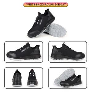 Chaussures de sécurité pour hommes JIANKUN, conformes aux normes CE, anti-écrasement, anti-perforation, avec plaque en acier, embout en acier, vente directe usine - Product Image 6