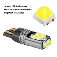 Nouveau 921 168 192 T10 194 W5W 3030 10SMD LED clignotant et ampoule d'avertissement de poussière pour les voitures ampoule de remplacement automatique