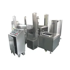 Industrial continuous snacks frying machine