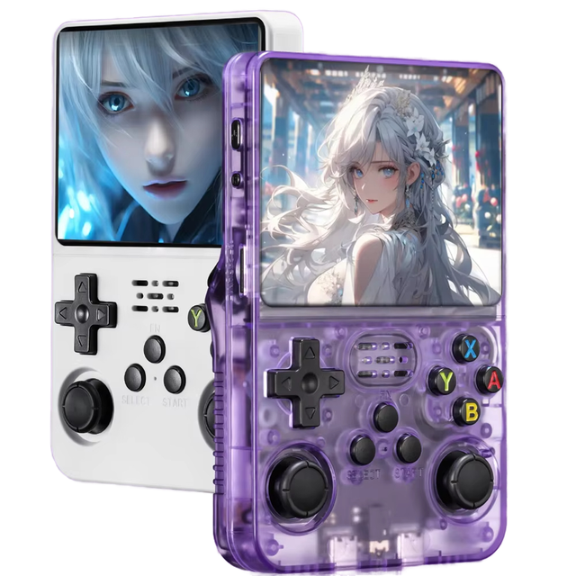 New R36S Mini Retro Handheld Video Game Console 128G Professional Handheld Game Console Classic Games 3.5-inch Screen