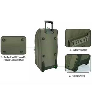 Haute qualité Durable Polyester entraînement <span class=keywords><strong>en</strong></span> plein air randonnée voyage tactique Trolley case bagages valise sac avec roues - Product Image 3