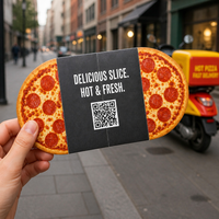 Cartes de vœux découpées sur mesure de forme spéciale avec services d'impression personnalisés, idéales pour la promotion de produits