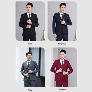 Nuevo Traje de Hombre 2026 de 3 Piezas: Blazer de Dos Botones, Chaleco y Pantalones, Traje de Negocios para Boda, Corte Slim Fit - Product Image 3