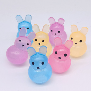 High Quality TPR Maltose Beads Easter Rabbit Pressure Release Promotional Gift Decompression <b>Squeeze</b> Toys for Kids and Adults - Product Image 2