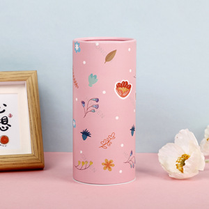 Luxury Cylindrical Paper Tube <b>Jewelry</b> <b>Storage</b> Box Custom Pattern Round Paper Canister for <b>Jewelry</b> Accessory Packaging - Product Image 4