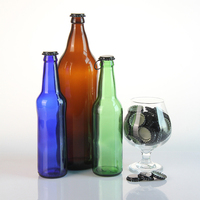 Bouteilles de bière en verre de forme personnalisée de luxe de 330Ml 640Ml pour la mise en bouteille de la bière