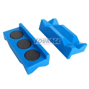 Strumenti per blocchi di morsa in Nylon magnetico multiuso inserti per morsetti a ganasce cuscinetti per strumenti coperture per ganasce nere per contenere un adattatore di montaggio