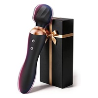 Vibrateur double tête à 12 modes de vibration pour clitoris, Big Magic 2026, baguette vibrante en silicone rechargeable pour femmes