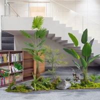 Plantes artificielles en plastique pour aménagement paysager d'intérieur, bonsaï, bananier voyageur, herbe artificielle, 160 cm, décoration intérieure