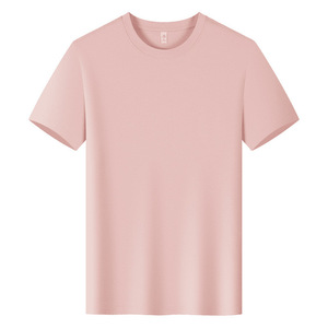 Camiseta Personalizada de Cuello Redondo, Color Sólido, Algodón Fino, Ropa Informal, Camiseta Promocional - Product Image 1