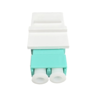 Modul Adaptor Serat Optik Keystone Jack Betina Standar Amerika SC/APC dengan Cangkang PC Biru dan Putih