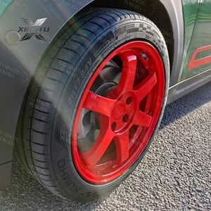 Rines Deportivos XINGTU Personalizados de Aluminio Forjado 6061-T6 en <span class=keywords><strong>Rojo</strong></span> Brillante de 5 Radios, PCD 4x100 5x112 para Mini Cooper JCW VW <span class=keywords><strong>Beetle</strong></span> 17-20 - Product Image 3