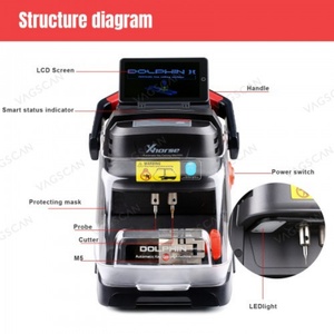 2025สำหรับ xhorse Dolphin II XP005L เครื่องตัดกุญแจ XP-005L สำหรับกุญแจที่หายไปทั้งหมดหน้าจอ HD พร้อมหน้าจอสัมผัสแบบปรับได้ที่หนีบ M5 - Product Image 4