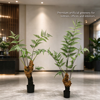 Plante artificielle en pot style nordique, fougère tête de singe, feuillage vert bionique pour la décoration intérieure du salon et de la maison