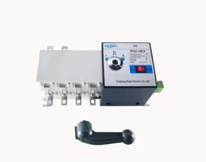 Interruptor de transferencia automática de doble potencia, trifásico, AC380V, 400V, PC, ATS, 25A, 32A, 40A, 50A, 63A, 80A, 100A, estilo Regular, 1/2 P, 2/4P