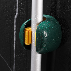 <b>Wall</b> Mounted <b>Mop</b> Clip Round Punch Free Storage Holder For Household Use - Product Image 4