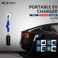 Meilleur prix pour chargeur EV portable AC 32A 7kW, charge rapide de véhicules électriques avec prise CEE, utilisation à domicile et en extérieur, IP65 en cas de forte pluie