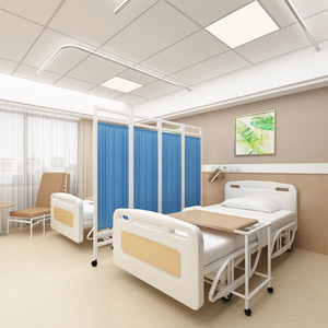 Washable Movable Disposable Fire Resistance Cubicle Dedside Foldable Hospital Curtain Fabric For Ward Curtain - Product Image 1