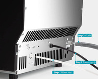 Machine à glaçons commerciale Swenza de petite taille, production de glace rapide, facile à entretenir