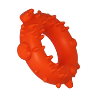 Anillo de Lujo TPR para Perros, Forma Circular, Textura Moldeada en Relieve, Centro Abierto, OEM/ODM, Color/Tamaño Personalizado, Suministro de Fábrica Ecológico