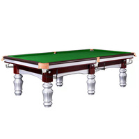 Design classique en Bois Massif et Antique Pierre Ardoise Billard Boule De Billard Table avec Habile Métier De Travail De Main