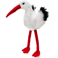 7826 3D réaliste en peluche cigogne doux Animal sauvage jouet avec longue jambe oiseau peluches cadeaux pour enfant garçons filles moelleux en peluche cigogne jouet