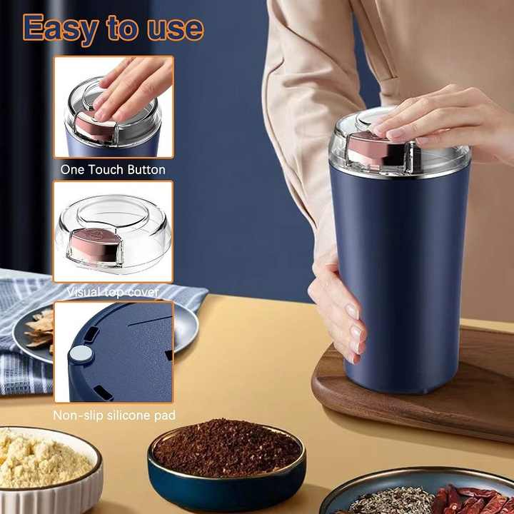 Electric Spice and Coffee Grinder with Stainless Steel Blades Coffee Grinder