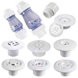 Raccords de tuyauterie de <span class=keywords><strong>piscine</strong></span> en ABS, directement de l'usine, <span class=keywords><strong>buse</strong></span> d'entrée/sortie et trop-plein, résistants aux UV et à la corrosion - Product Image 1