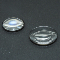 Lentille optique sphérique personnalisée en quartz K9, D/R1.98, usinage de haute précision, revêtement multicouche pour la recherche en optique industrielle