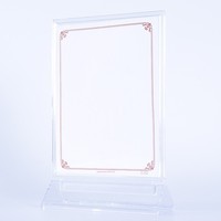 Support de signalisation en acrylique A5, présentoir de table double face en acrylique transparent, en forme de T pour cadre photo, bureau à domicile, menu