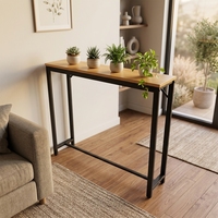 Table console étroite industrielle moderne en gros pour l'entrée, le couloir ou les petits espaces, idéale à placer derrière un canapé
