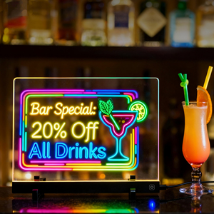 Lavagna Magica Luminosa e Scrivibile - Lavagna LED all'Ingrosso con Penne Colorate Cancellabili a Secco - Product Image 3