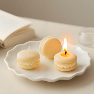 DM1266 <span class=keywords><strong>Moule</strong></span> en Silicone DIY Rond <span class=keywords><strong>Macaron</strong></span> Biscuit Sandwich Cœur Joli Gâteau pour Pâtisserie et Bougies Décoration Maison - Product Image 3