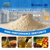 Argile bentonite activée ultra raffinée, certifiée Halal ISO22000, pour le processus de décoloration de l'huile de soja commerciale