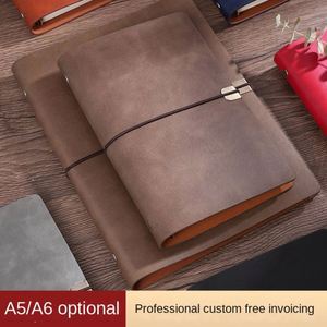 Cuaderno Retro A3 Personalizable de Alta Calidad con Hojas Sueltas, Correa y Cubierta de Cuero Impreso, Exclusivo para Gestión de Cuentas, 80 Hojas - Product Image 2