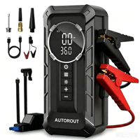 Démarreur numérique avec gonfleur de pneus et moniteur de pression des pneus, matériau ABS, pression maximale de 150 psi pour véhicules et motos