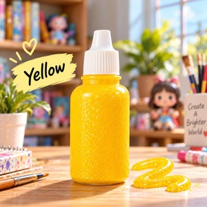 Colle à paillettes non toxique pour travaux scolaires, faible viscosité, multicolores, lot de 12, 60 ml, colle pour loisirs créatifs - Product Image 1