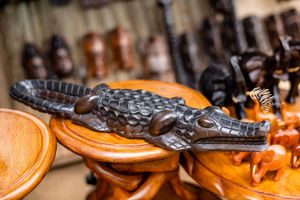 RENART AFRIKAN Auténtica Escultura de Madera Congoleña Madre e Hijo, Arte Tribal Africano Hecho a Mano - Product Image 6