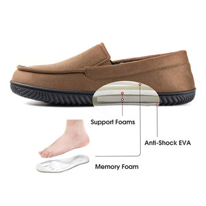 <span class=keywords><strong>Mocassins</strong></span> à carreaux classiques pour hommes, <span class=keywords><strong>mocassins</strong></span> respirants en mousse à mémoire de forme avec semelle antidérapante - Product Image 5