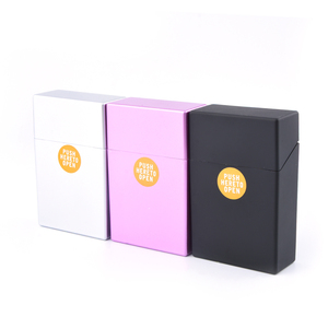 Lot <span class=keywords><strong>de</strong></span> 20 étuis à cigarettes en plastique acrylique transparent luminescent dans le noir, personnalisés, imperméables, avec couvercle à clapet, motif crâne - Product Image 5