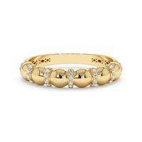 Bague élégante et unique en argent sterling 925 de haute qualité, plaquée or, avec perles, pour femmes